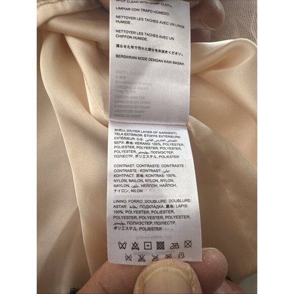 Bebe Mini Dress XS Peach Sequins Layered Mesh Coquette Hoco Ballerina Fairycore - Picture 7 of 16